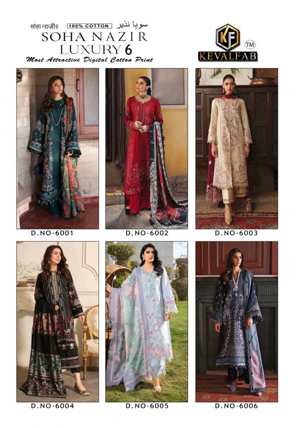 KevalFab Soha Nazir Vol-06 – Karachi Dress Material